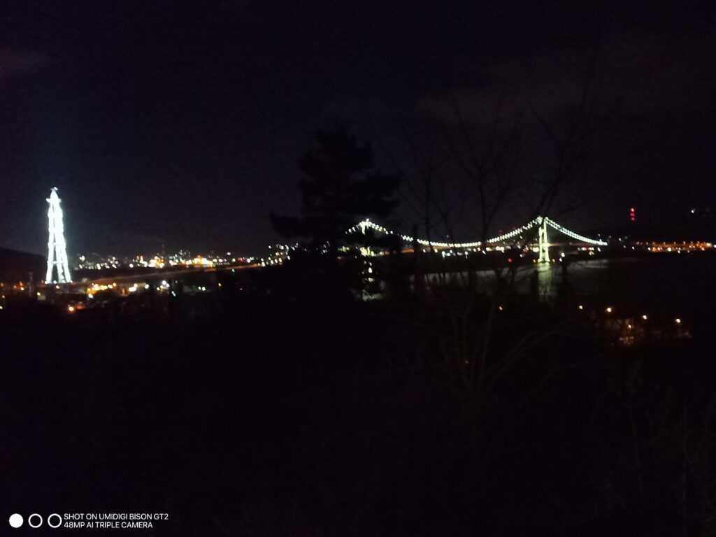 Muroran city ministry center Night Scenary